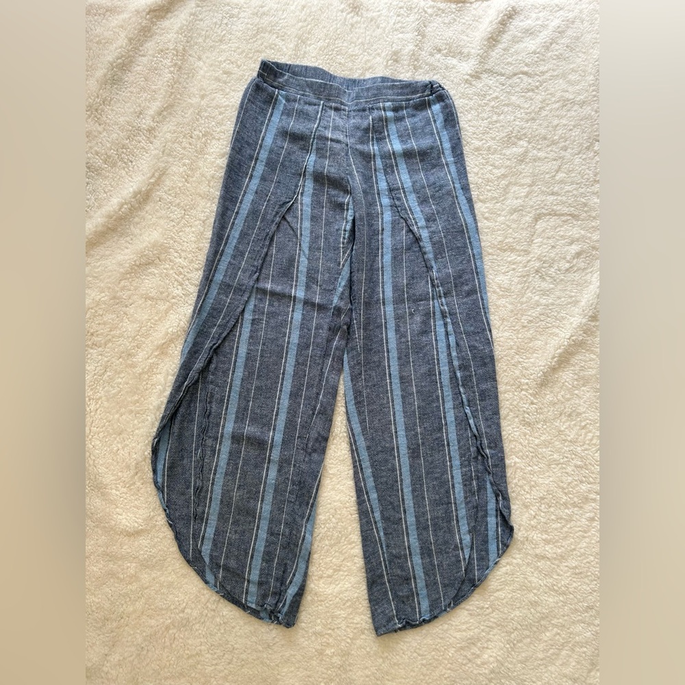 Drew Blue Striped Pants